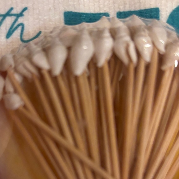 NWT Shell Tip Toothpicks in Shell & Citrus Towel - Picture 6 of 10